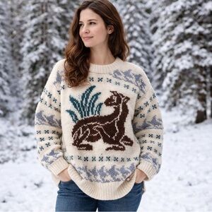 Vintage pure wool wool originals made in Ecuador handmade 100% virgin wool